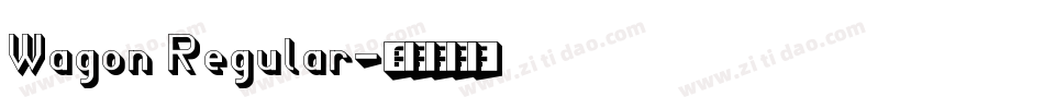 Wagon Regular字体转换